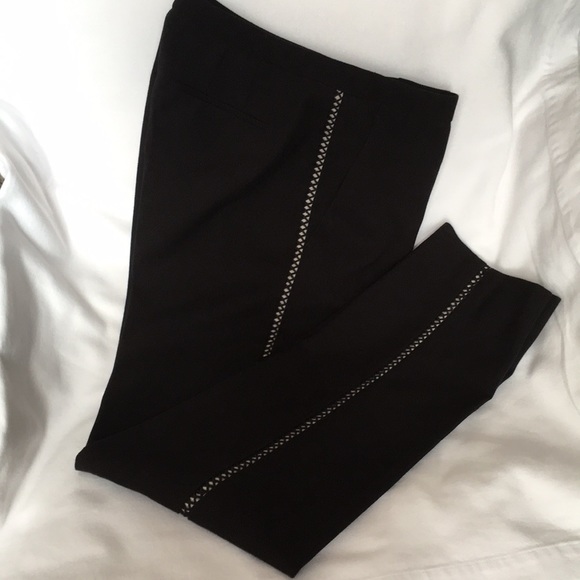 T Tahari amber cropped black pants - Picture 1 of 8